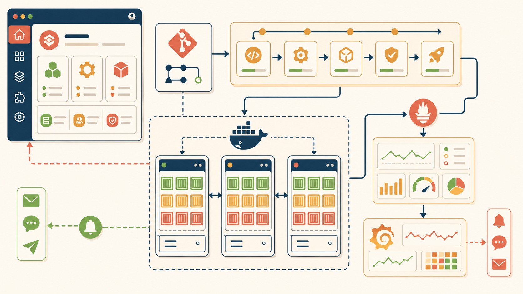 platform engineering docker swarm diagrama explicativo