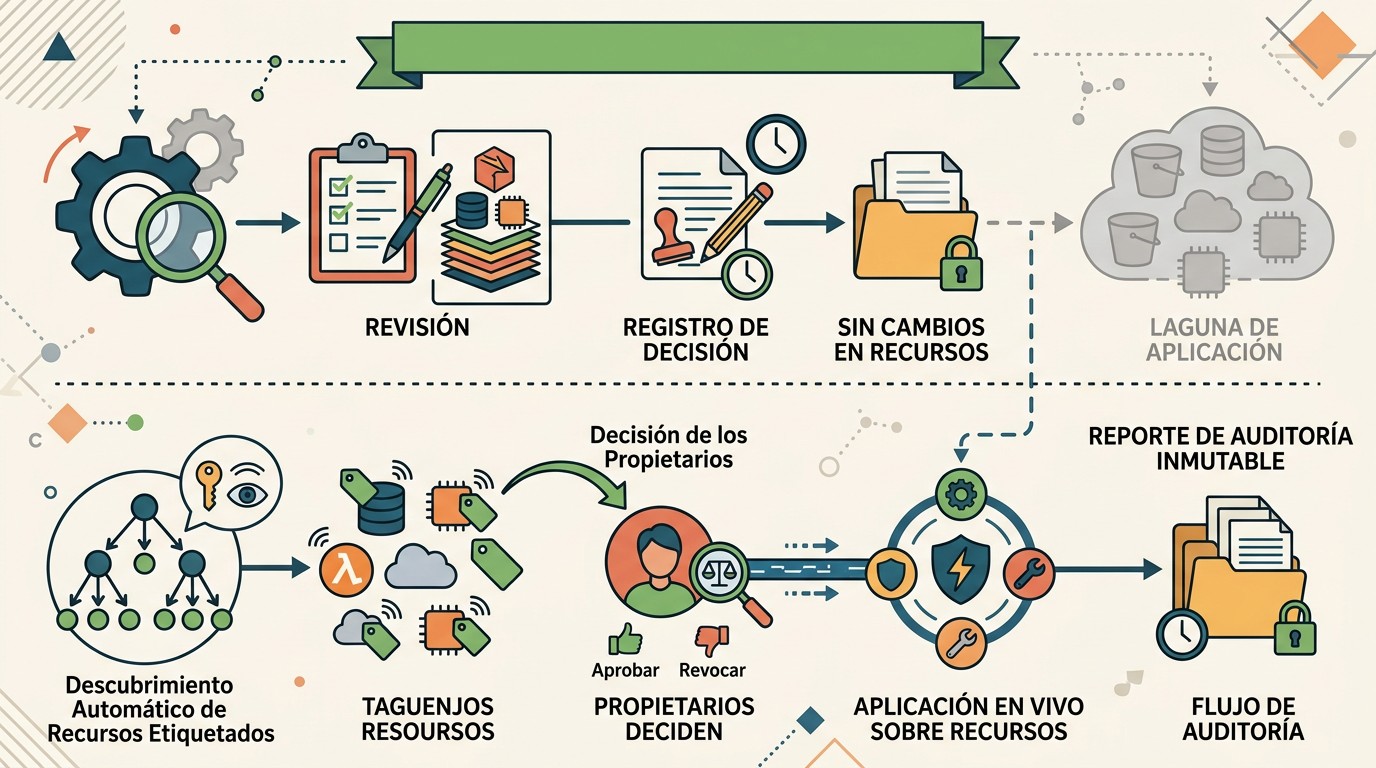 recertificación de acceso aws diagrama explicativo