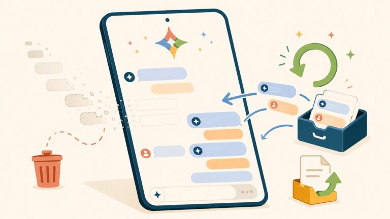 Cómo recuperar una conversación con la IA de Google - ilustracion