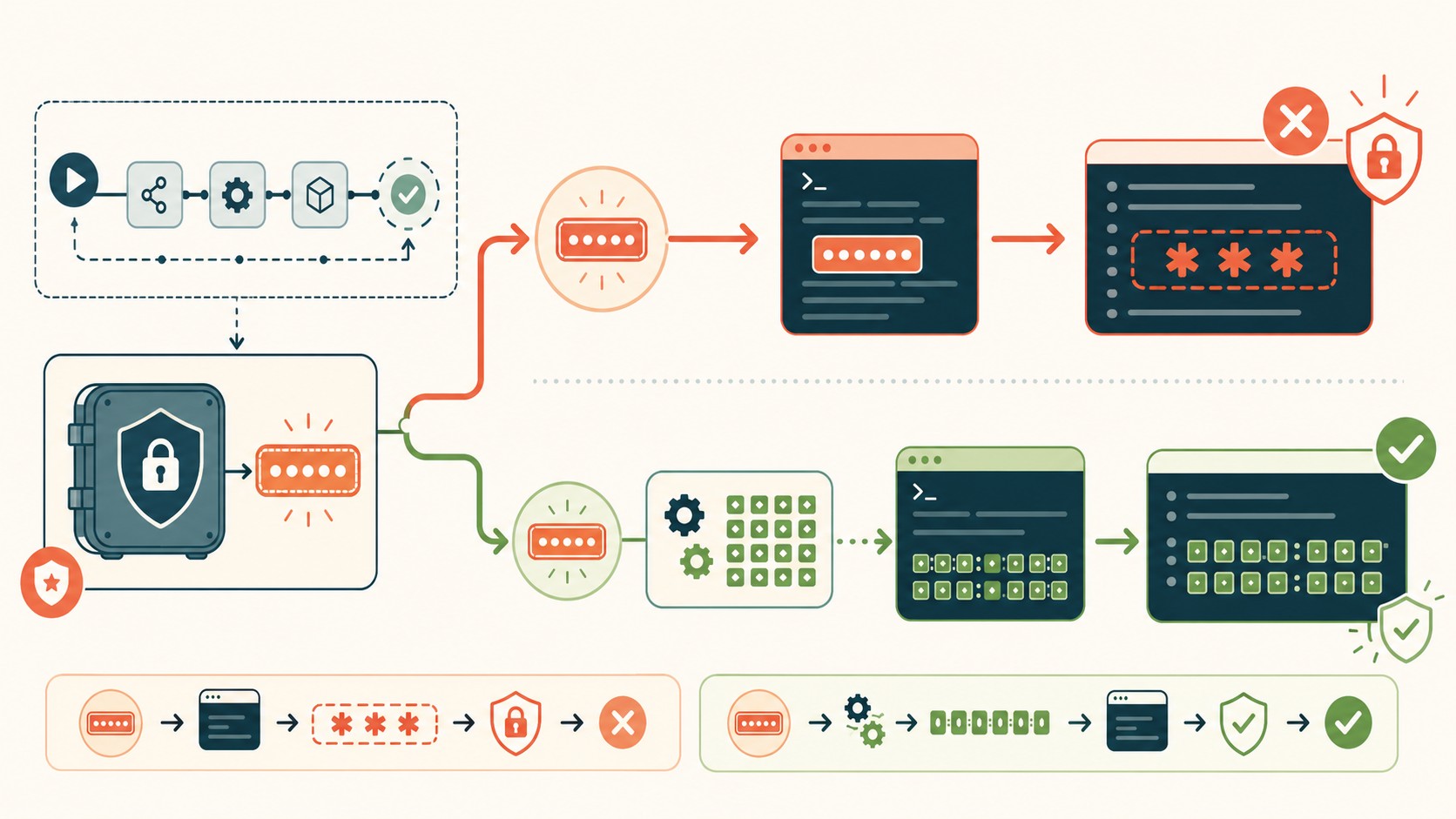 recuperar secretos github actions diagrama explicativo