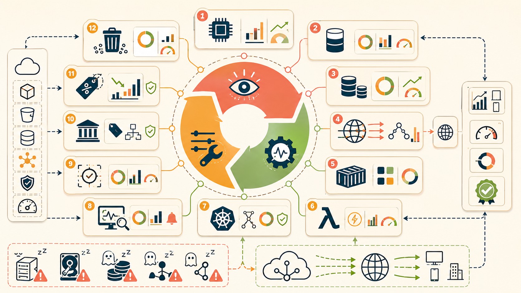 revisión costos nube diagrama explicativo