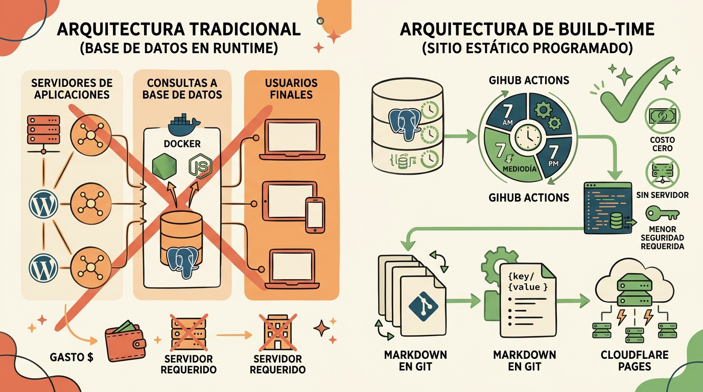 scheduling posts sitio estático diagrama explicativo