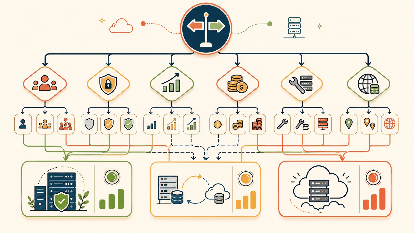 self-hosting hobby o necesidad diagrama explicativo