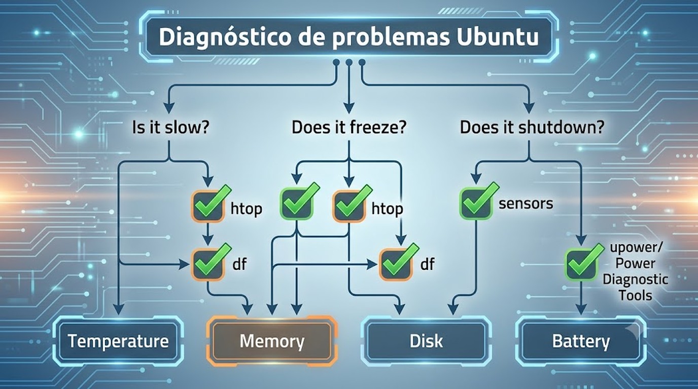 ubuntu lentitud laptop diagrama explicativo