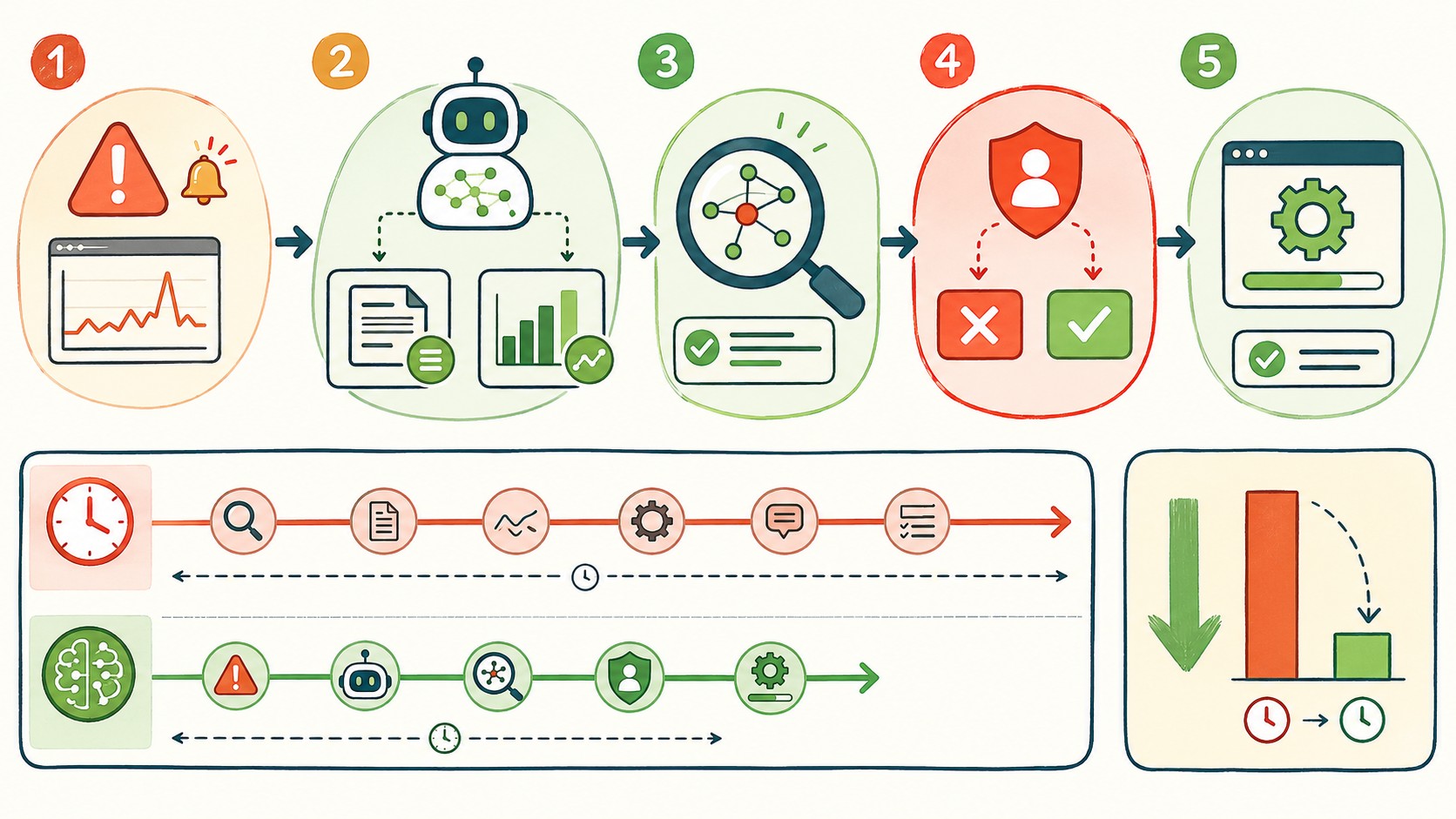agentes de ia para devops diagrama explicativo