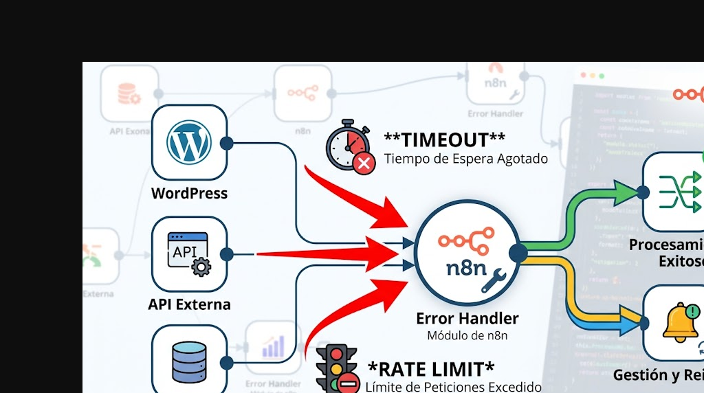 manejador de errores n8n diagrama explicativo