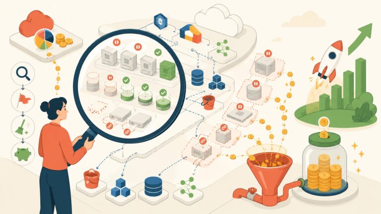 Unlocking Startup Savings: The Idle-Resource Audit - ilustracion