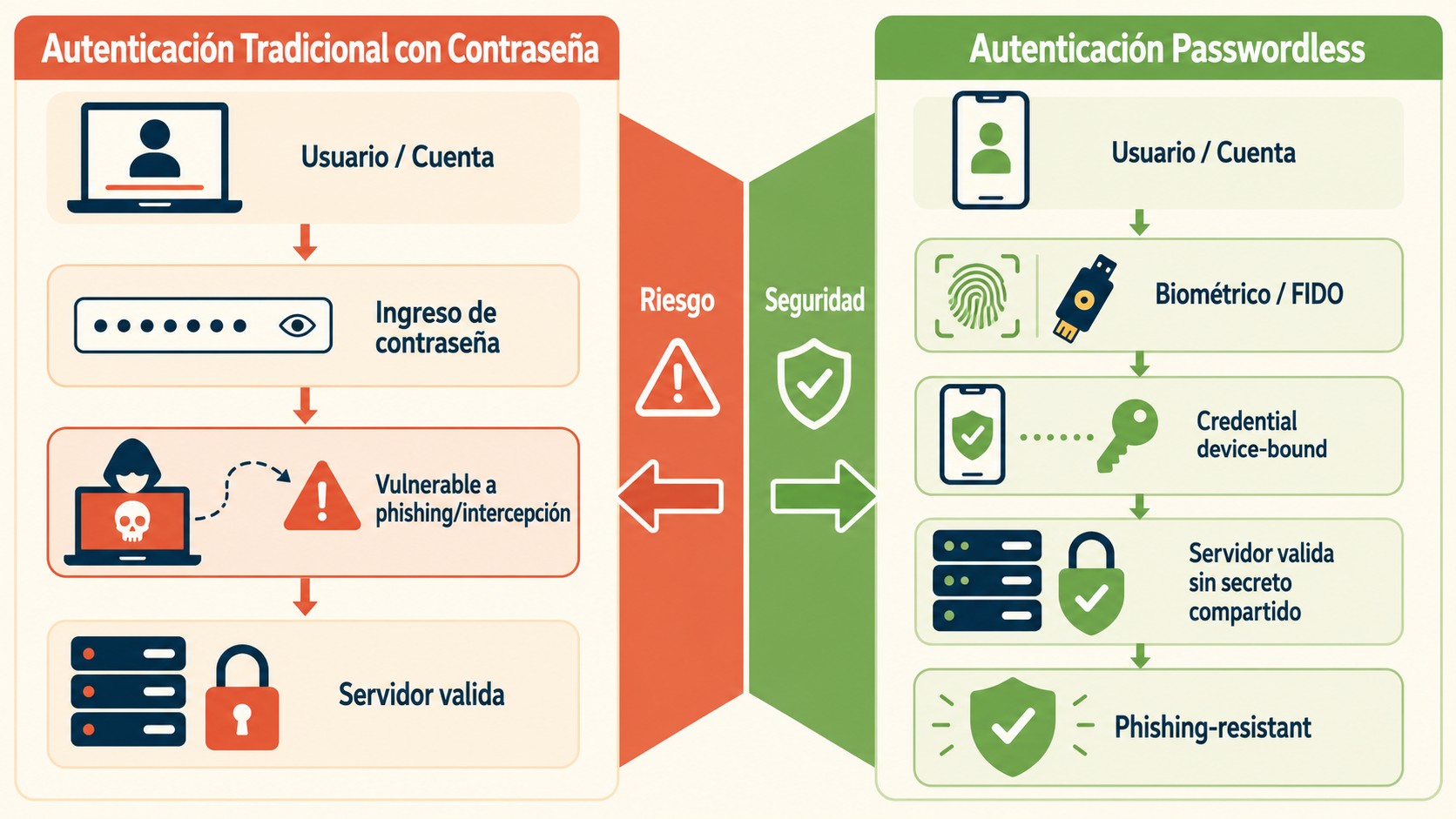 autenticación sin contraseña linux diagrama explicativo
