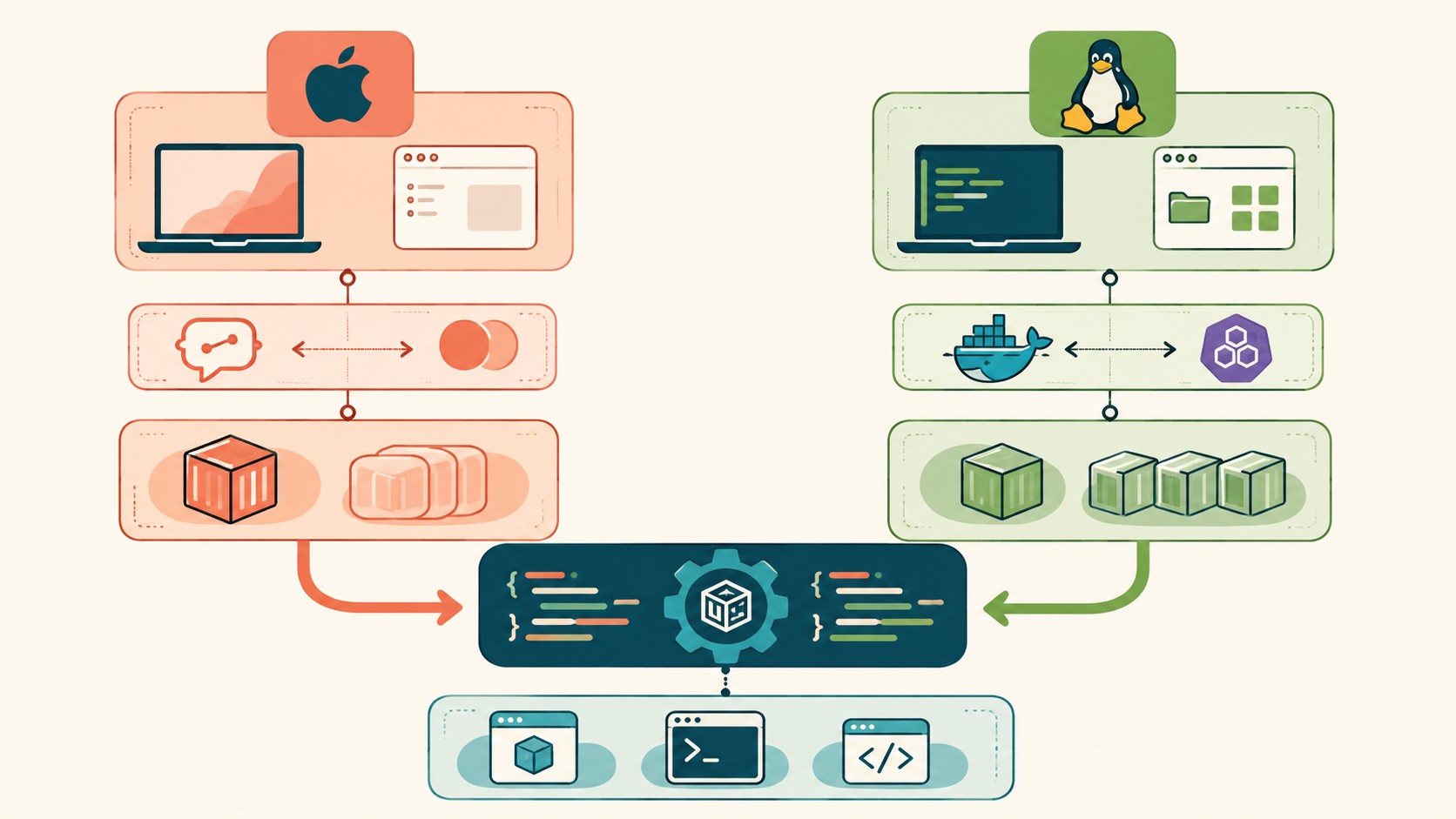 ejecutar contenedores sin docker diagrama explicativo