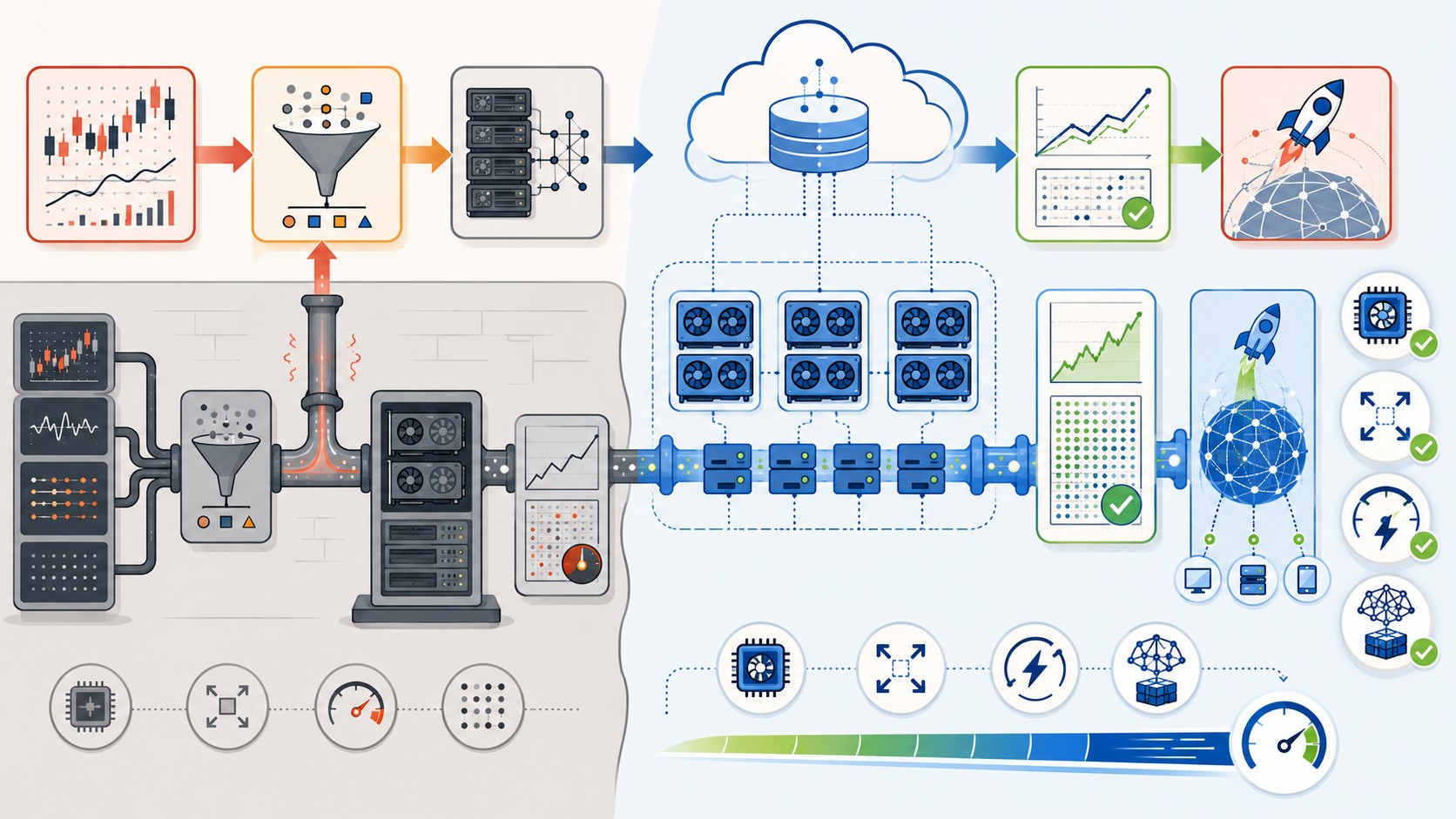 coreweave plataforma ia cloud trading diagrama explicativo