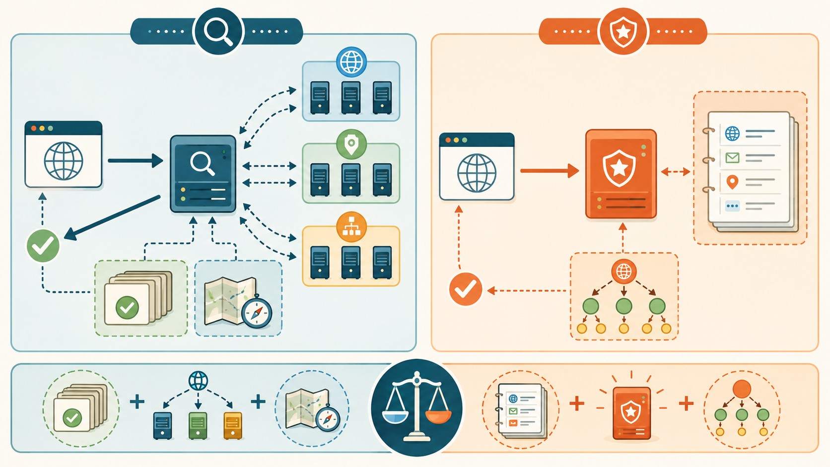 servidores DNS autoritativos diagrama explicativo