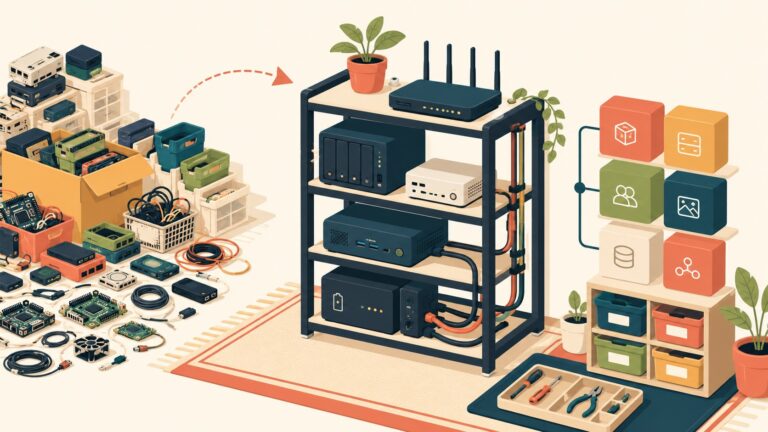 Homelab sostenible: cómo evitar el burnout del self-hosting - ilustracion