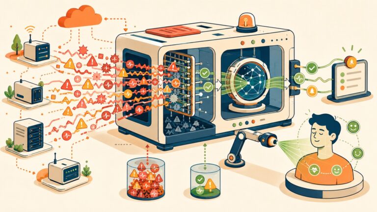 Monitoreo inteligente de servidores con menos alertas falsas - ilustracion