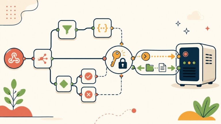 n8n SSH Node: Run Remote Commands and Transfer Files in Your Workflows [Free Workflow JSON] - ilustracion