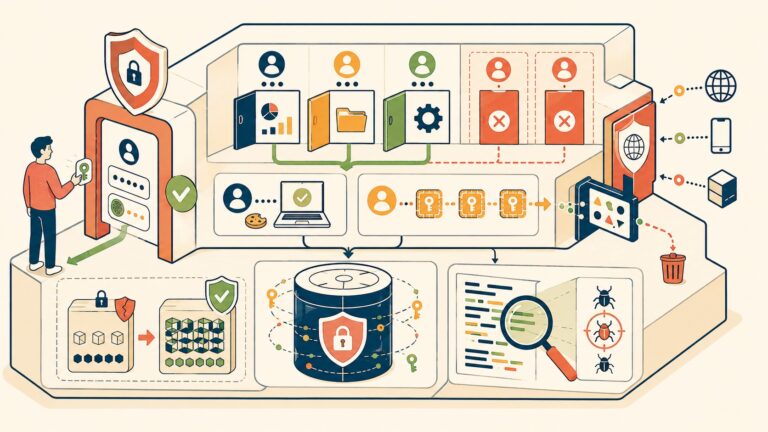 SaaS Security Best Practices: Auth, Authorization, and Data Protection - ilustracion