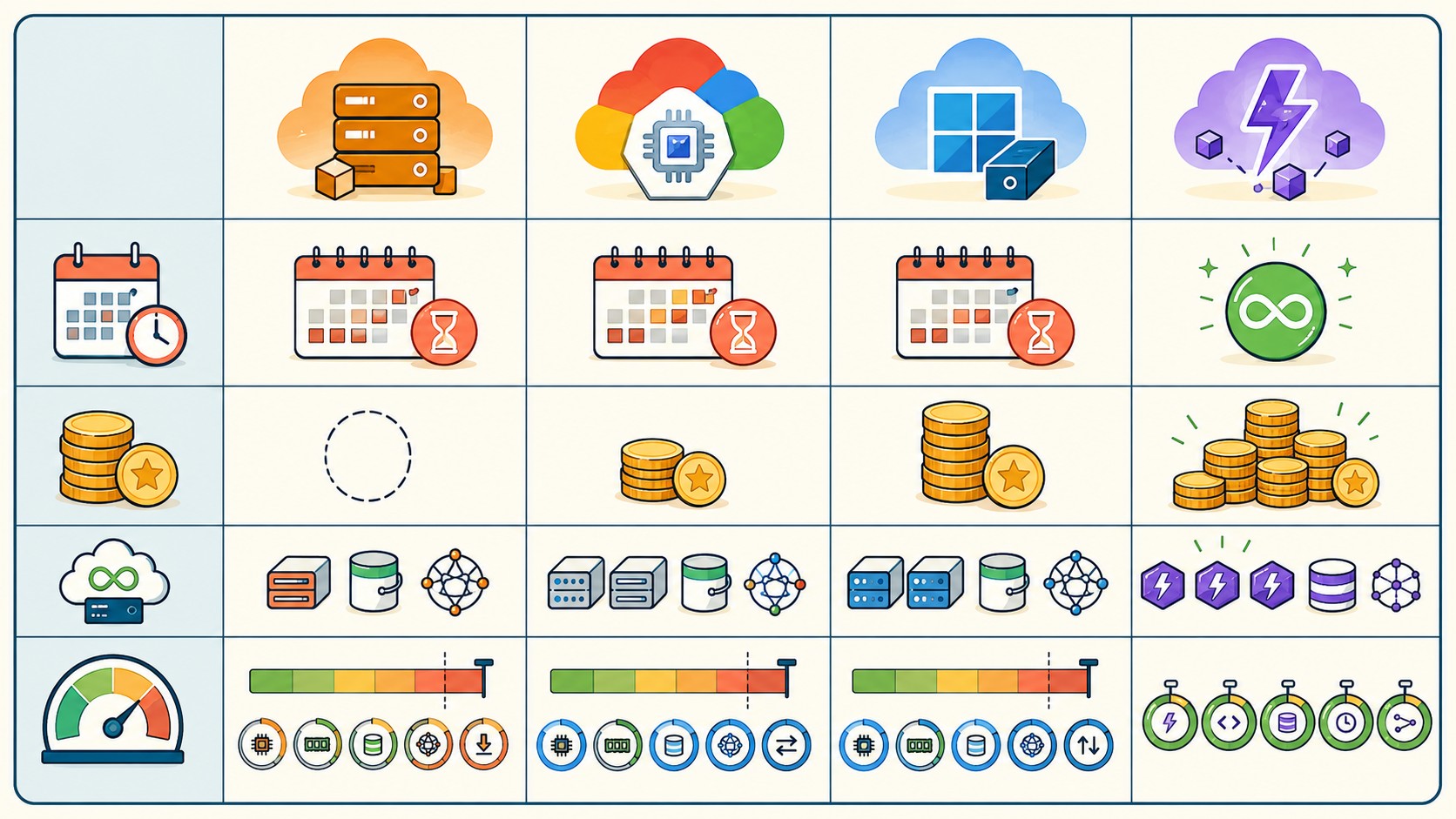 servidores cloud gratuitos diagrama explicativo