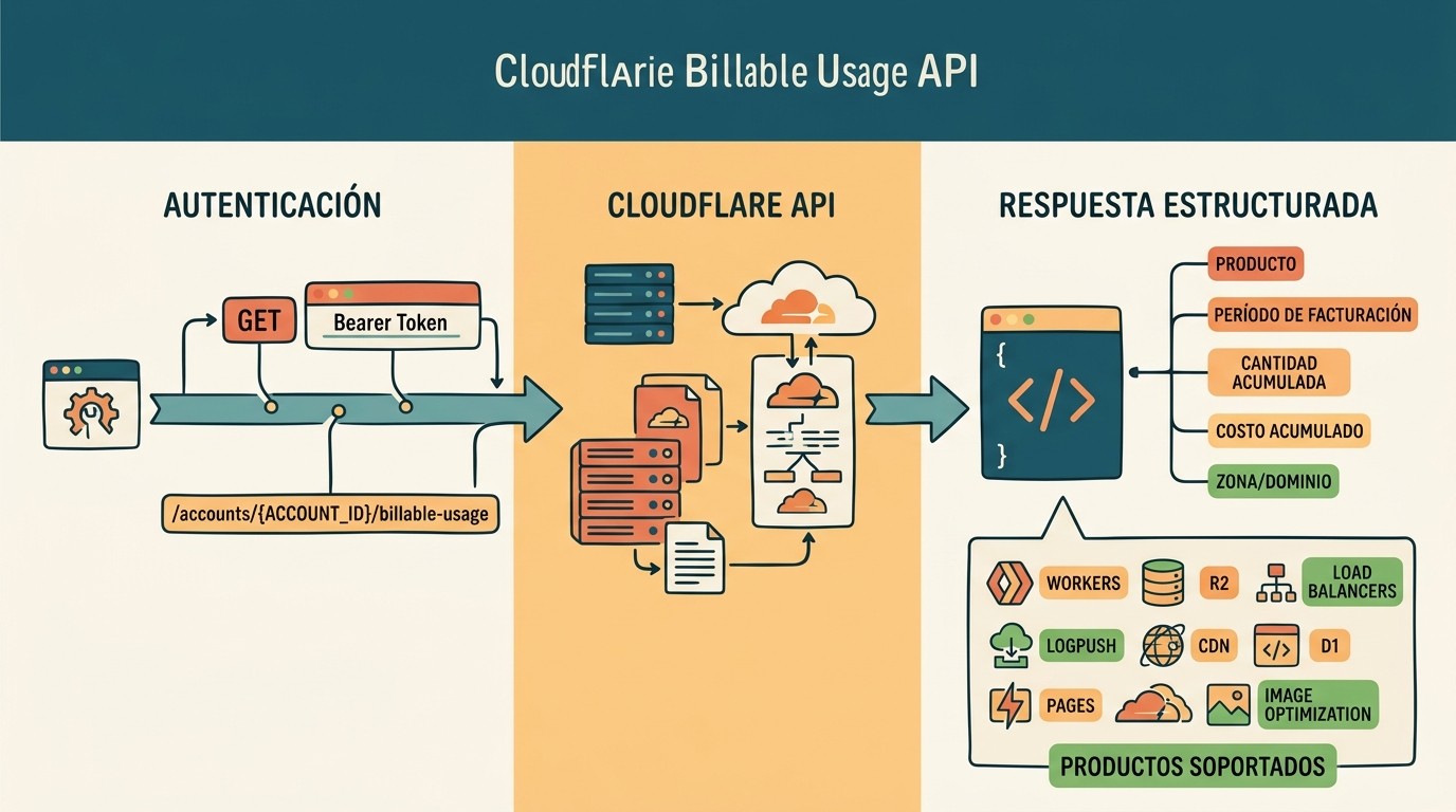 api de facturación cloudflare diagrama explicativo