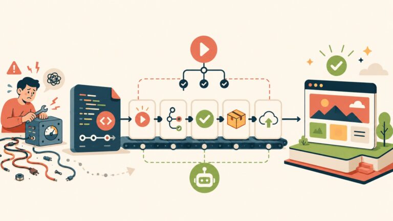 Automatizar despliegues con GitHub Actions - ilustracion