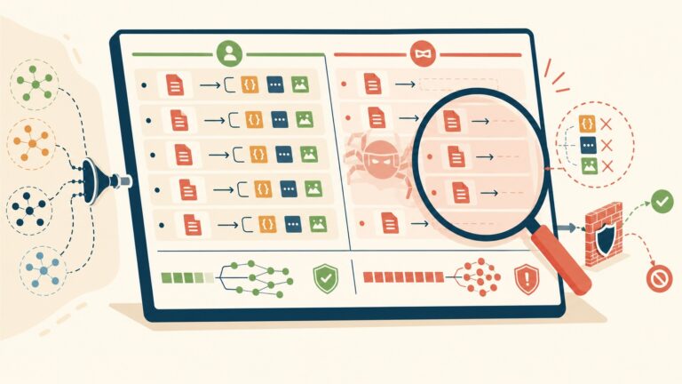 Detectar scrapers en logs: la pista de los cero assets - ilustracion