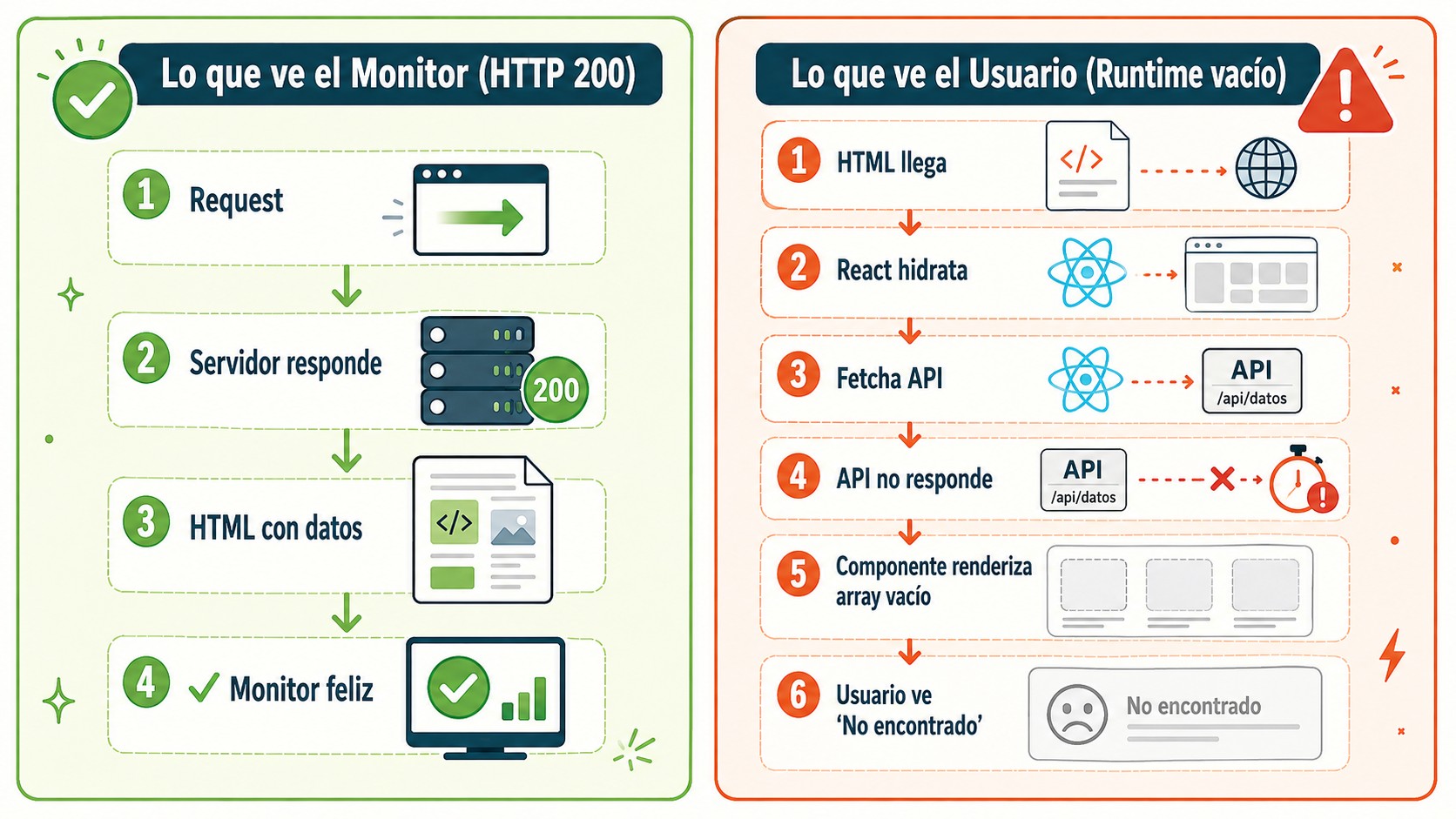 http 200 sin datos funcionalidad diagrama explicativo