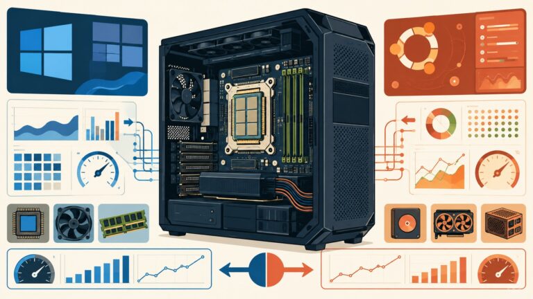 Intel Xeon 678X: Windows 11 vs Ubuntu 26.04 en la HP Z4 G6i - ilustracion