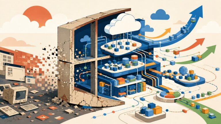 Microsoft windows died inside: la nube ganó - ilustracion