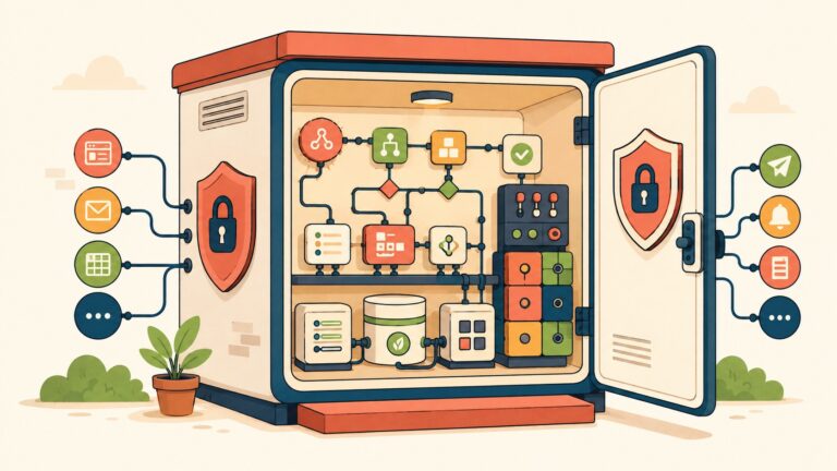Un motor de automatización que entra en hosting de USD 3 - ilustracion