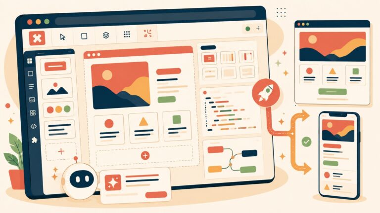 Mythex workspace navegador: construir y publicar apps - ilustracion