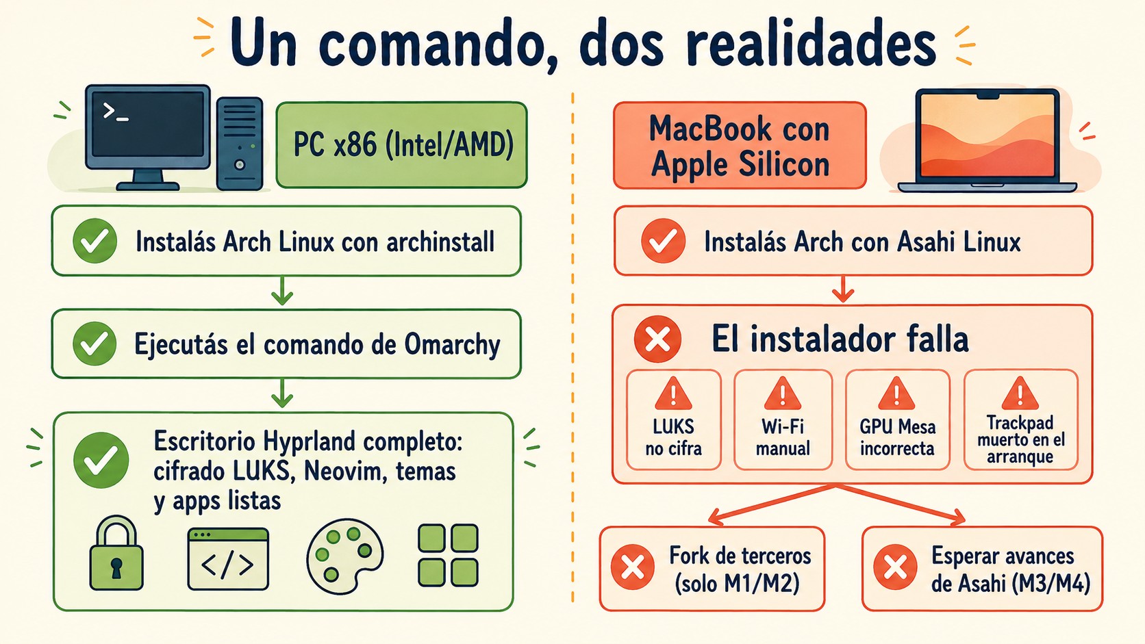 omarchy linux diagrama explicativo
