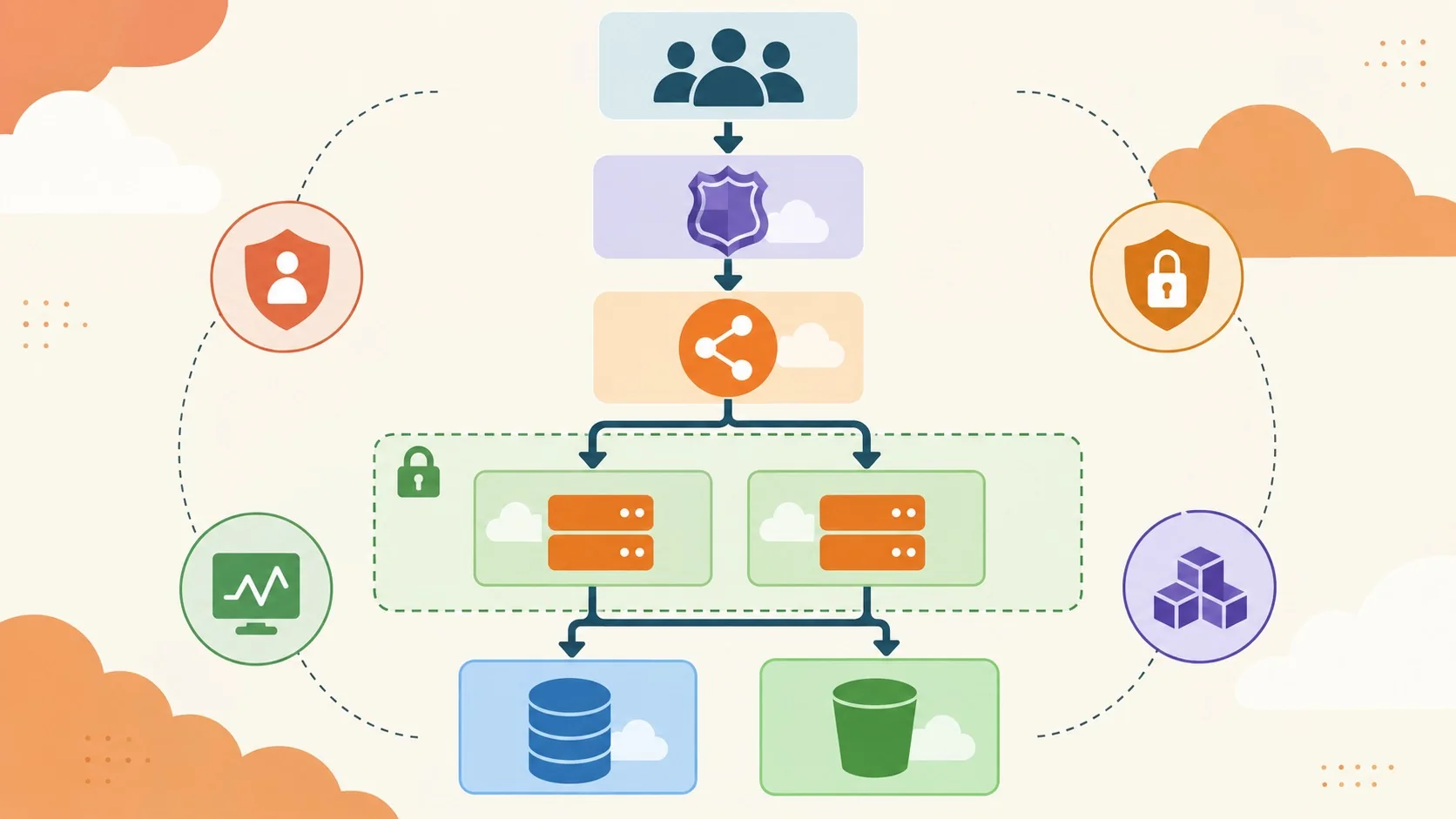 arquitectura aws producción diagrama explicativo