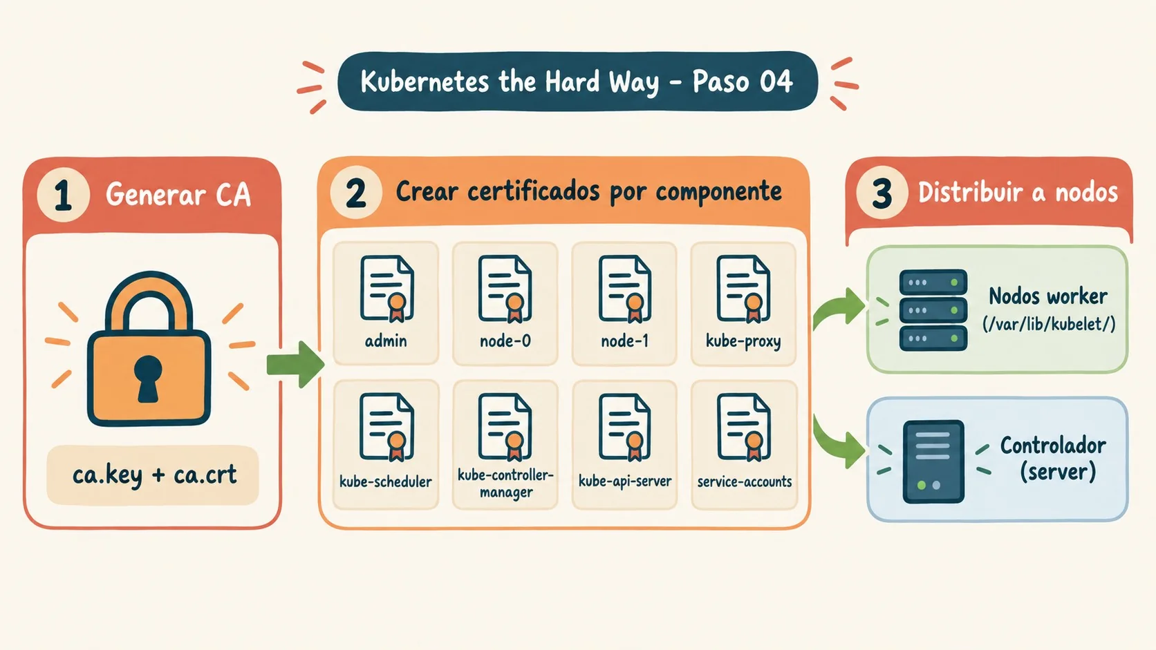 certificados kubernetes the hard way diagrama explicativo