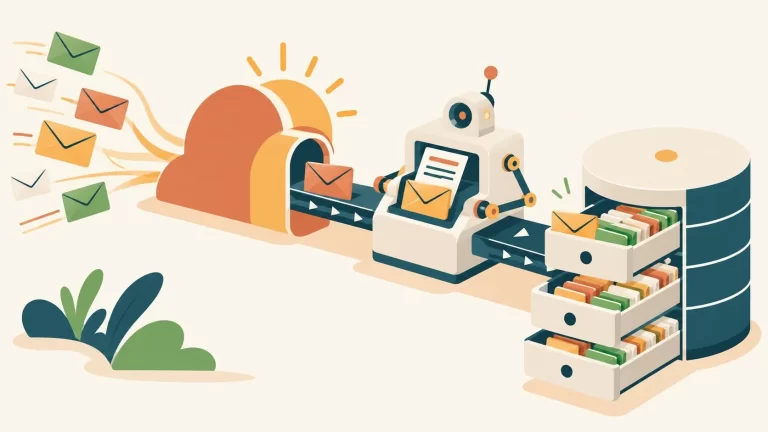 Guardá cada mail con Cloudflare Email Worker inbox D1 - ilustracion