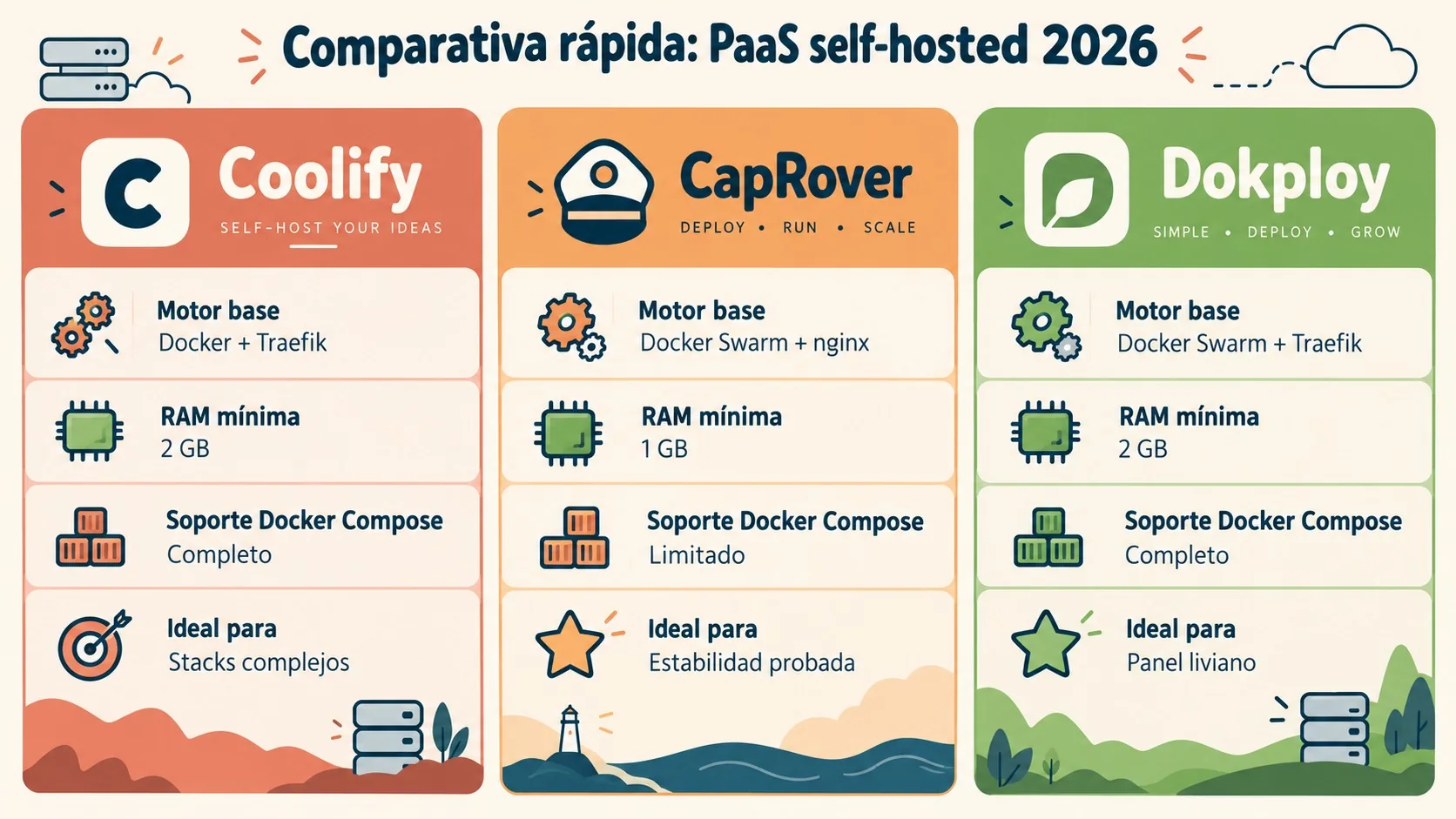 paas self-hosted diagrama explicativo