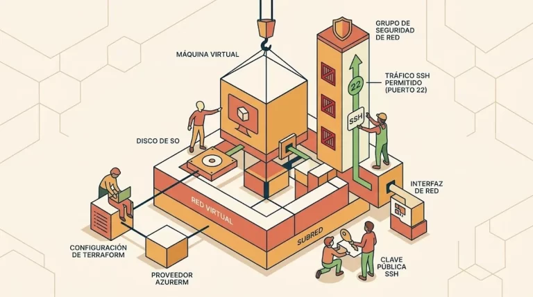 Crear VM en Azure con Terraform: guía real 2026 - ilustracion