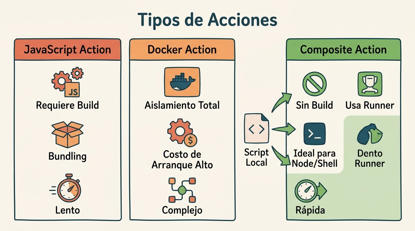 distribuir herramientas github actions diagrama explicativo