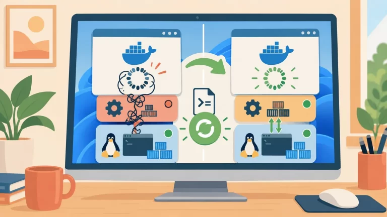 Docker Desktop trabado con WSL2 en Windows 11: la solución - ilustracion