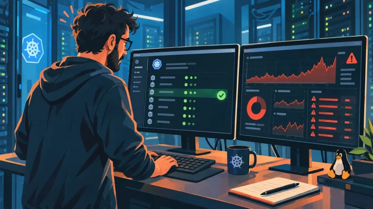 El contrato de evidencia que le falta a tu deploy Kubernetes — ilustración