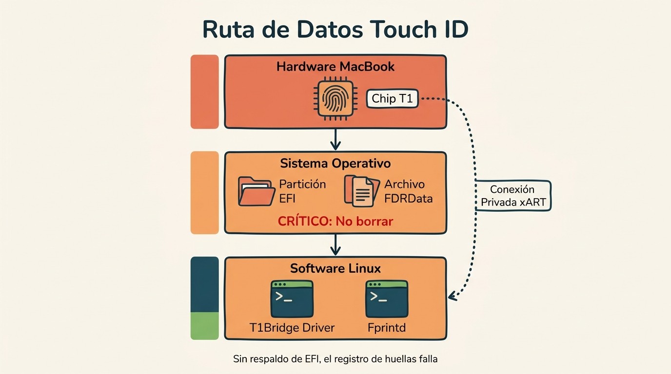 linux apple t1 diagrama explicativo