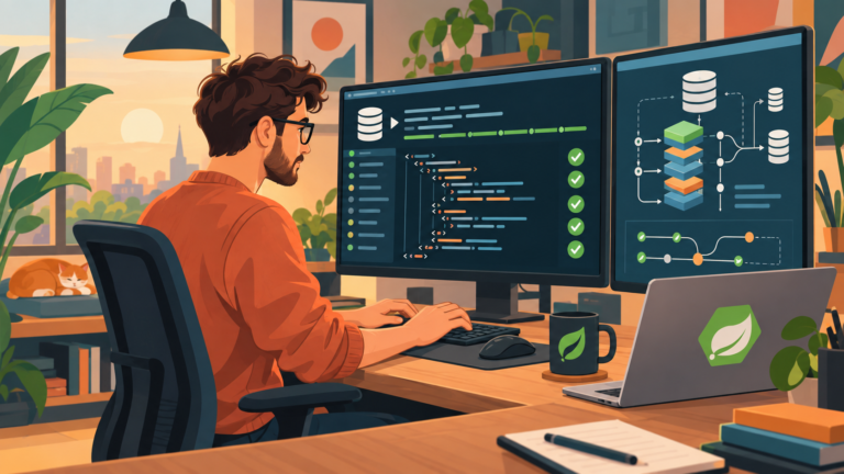 Liquibase con Spring Boot: Git para tu base de datos — ilustración