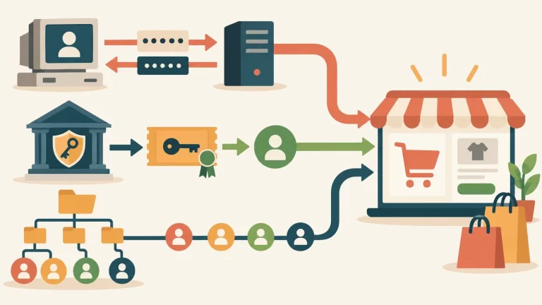 NTLM vs Kerberos vs LDAP: cuál elegir para tu e-commerce - ilustracion
