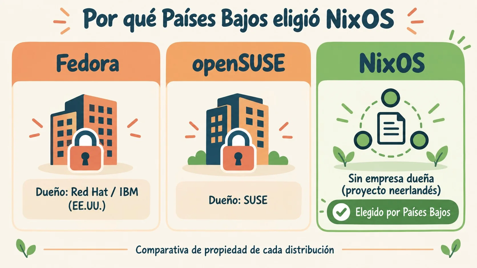 países bajos abandona windows diagrama explicativo