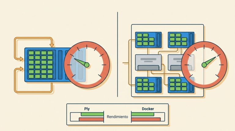 Ply vs Docker: Menos RAM, Mismo Rendimiento - ilustracion