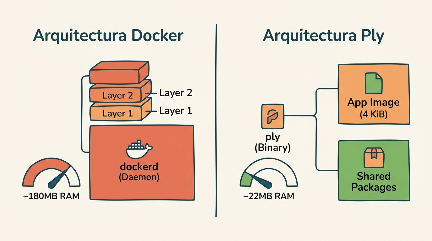 ply vs docker diagrama explicativo