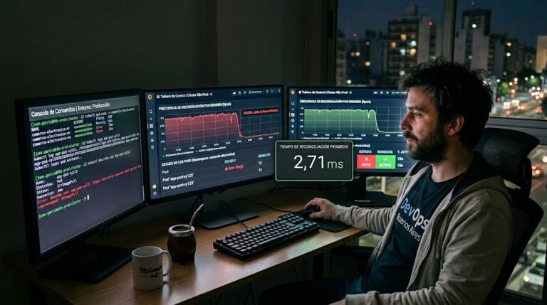 Qué hace un controller de Kubernetes al fallar algo — ilustración