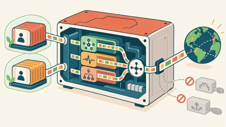 Boxr metió un TCP/IP stack en su motor de contenedores - ilustracion