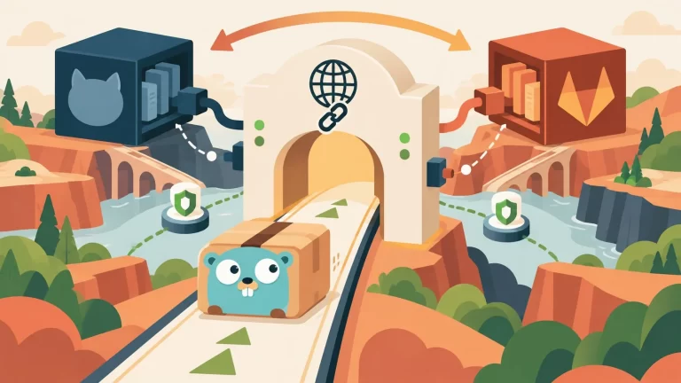Vanity import path go: sacá a GitHub de tu identidad - ilustracion