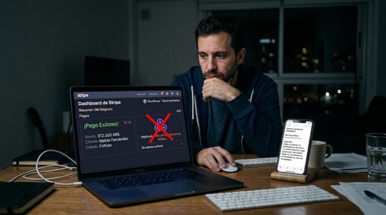 Perdió un cliente por un webhook fallido silencioso — ilustración