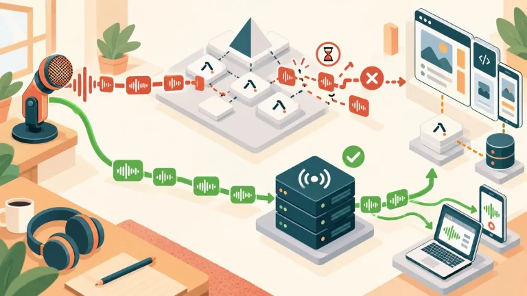 WebSockets en Vercel: por qué no proxear audio en vivo - ilustracion