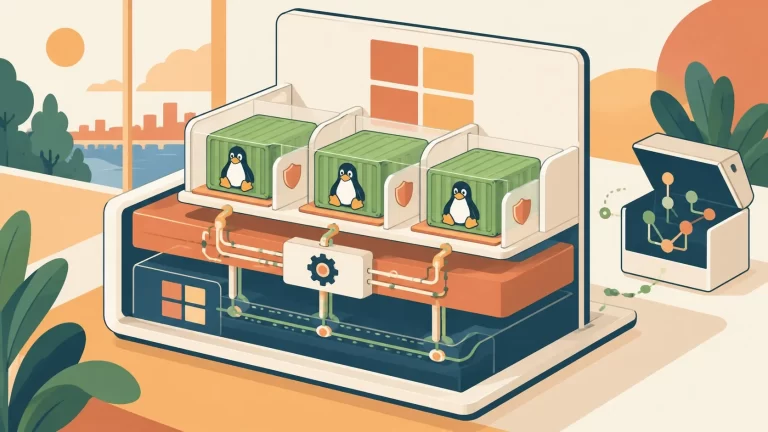 Microsoft lanza WSLC: contenedores Linux en Windows - ilustracion