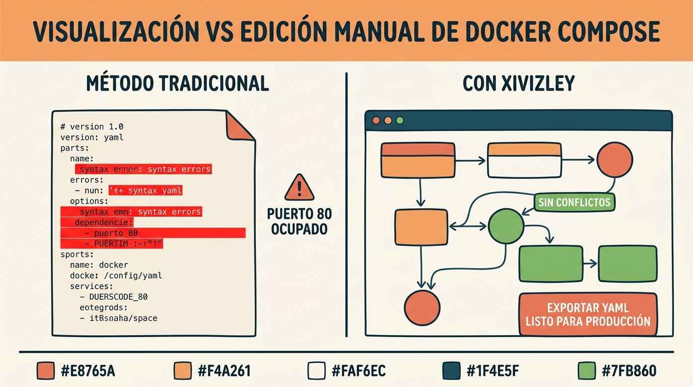 docker compose visual diagrama explicativo